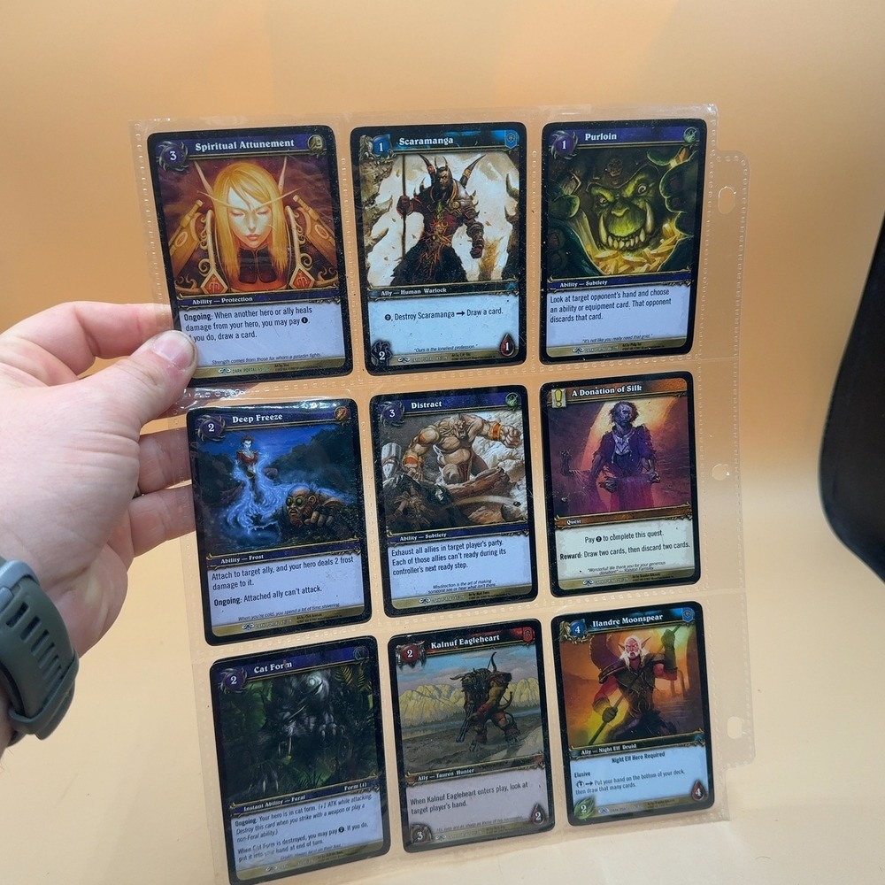 World of Warcraft TCG Trading Card Lot 18 Cards Mixed